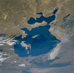 Aral Sea 1985 from STS